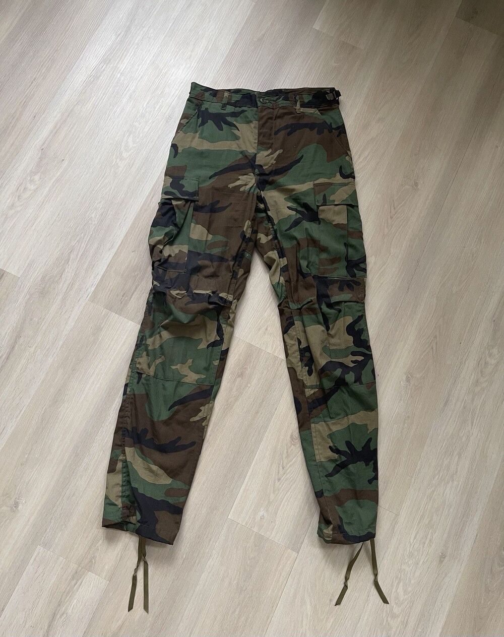 Vanco Industries Woodland Camouflage Combat Trousers Small-Long